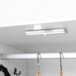 4 Doors Wardrobe Closet With Mirror, LED Wardrobe With Doors And 2 Drawers, Wooden Wardrobe Storage Cabinet With Hanging Rod, Adjustable Shelves, White - Image 10