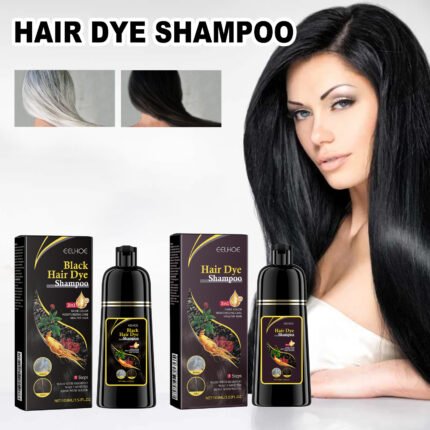 EELHOE Black Hair Shampoo Polygonum Multiflorum Essence Moisturizing, Cleaning, Repairing, Black And Soft Hair Dye Shampoo