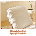 Comfortable Glider Rocking Chair, High-Quality Upholstery Glider Chair, Solid Wood Frame, Perfect for Multiple Settings Accent Reading Chair for Bedroom,Living Room,Nursery - Image 6