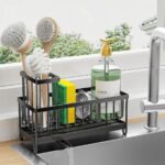 Kitchen Sink Rack Sponge Holder Soap Dish Drain Storage Organizer Brush Holder - Image 4