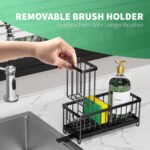 Kitchen Sink Rack Sponge Holder Soap Dish Drain Storage Organizer Brush Holder - Image 6