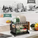 Kitchen Dish Drying Rack Large Capacity With Drain Board - Image 6