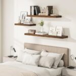 Wall-mounted Floating Shelf Rack Multi-tier Storage Rack For Living Room And Bedroom - Image 4