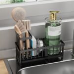 Kitchen Sink Rack Sponge Holder Soap Dish Drain Storage Organizer Brush Holder - Image 8