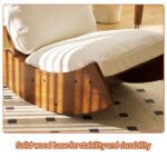 Comfortable Glider Rocking Chair, High-Quality Upholstery Glider Chair, Solid Wood Frame, Perfect for Multiple Settings Accent Reading Chair for Bedroom,Living Room,Nursery - Image 10