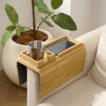 Wooden Sofa Magnetic Removable Tray Living Room Sofa Side