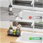 Kitchen Sink Rack Sponge Holder Soap Dish Drain Storage Organizer Brush Holder - Image 5
