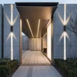 Artistic Wall Lamp Outdoor Waterproof Beam Light Double-headed Outdoor Wall Lamp Gate Wall Washer Spotlight Stairs - Image 3